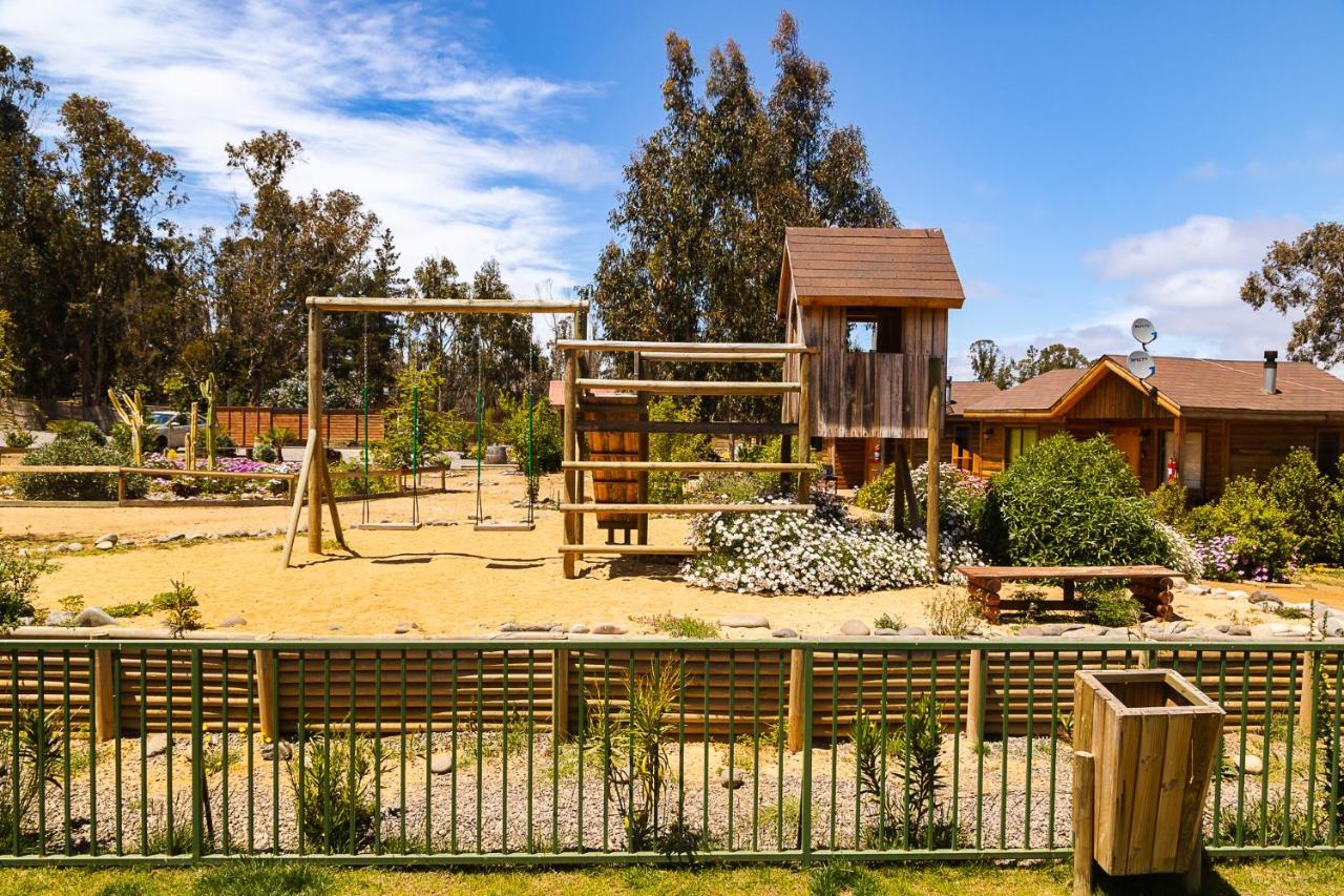 Cabana En Tunquen Con Parrilla, Fogon, Piscina Y Bosque Exterior photo