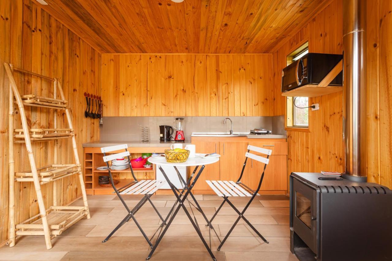 Cabana En Tunquen Con Parrilla, Fogon, Piscina Y Bosque Exterior photo