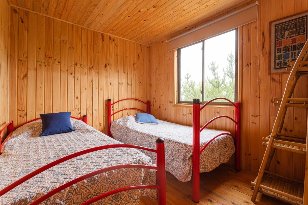 Cabana En Tunquen Con Parrilla, Fogon, Piscina Y Bosque Exterior photo