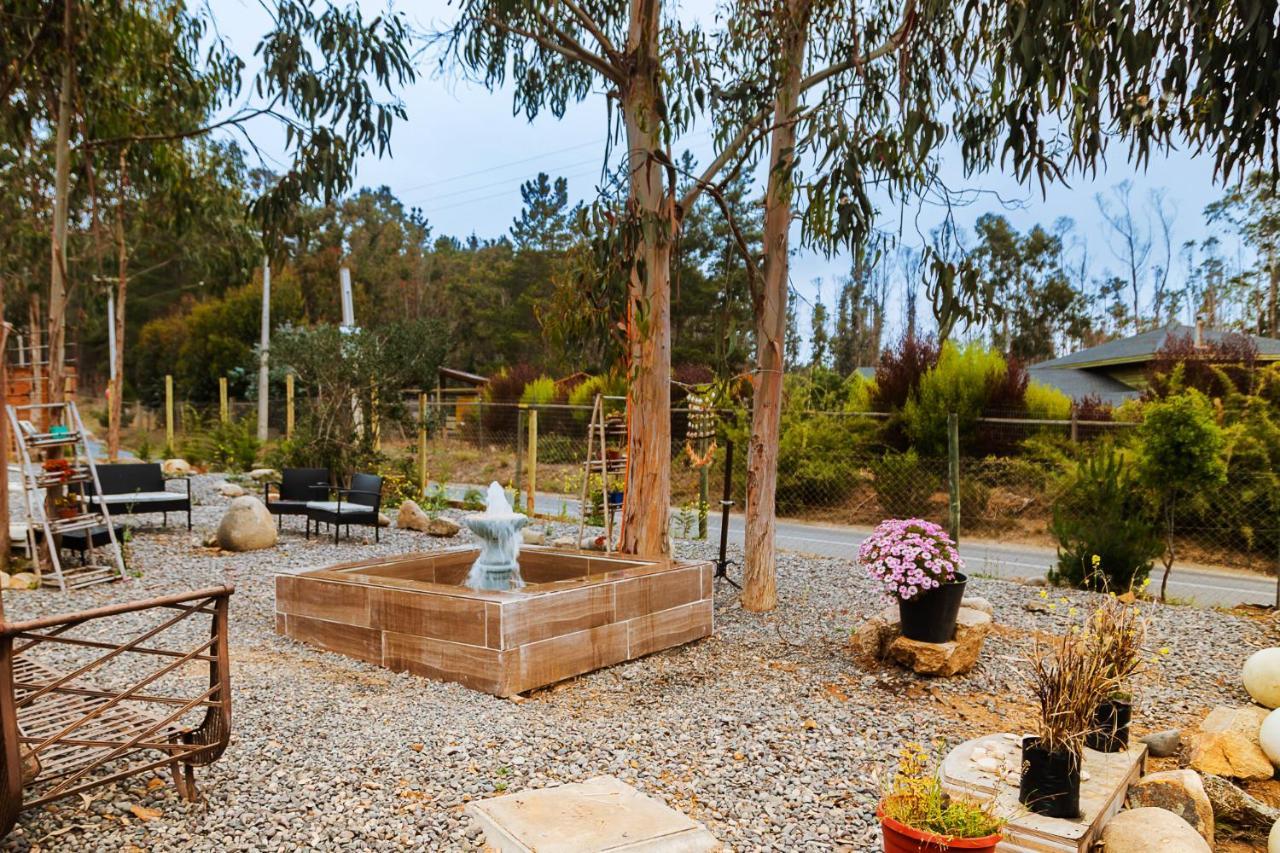 Cabana En Tunquen Con Parrilla, Fogon, Piscina Y Bosque Exterior photo